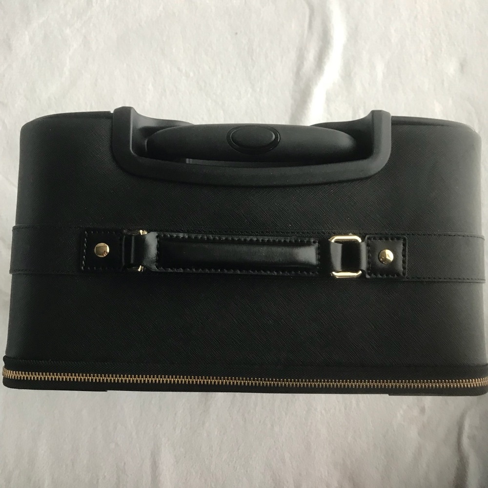 Kate Spade Leather Suitcase Carryon Black - Picture 4 of 6